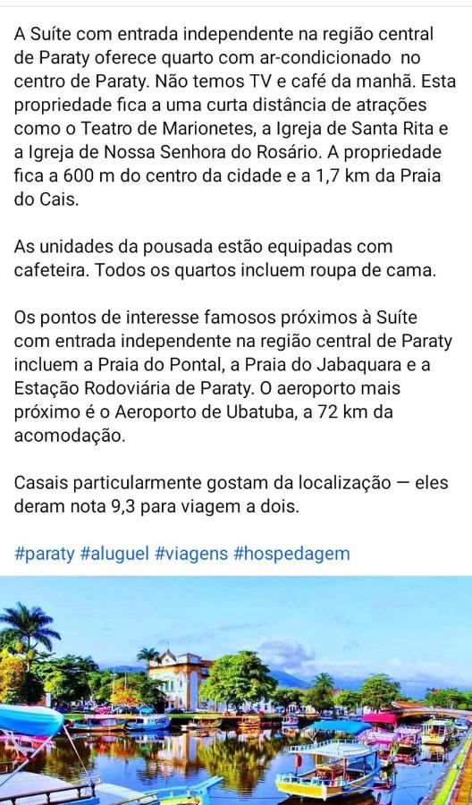 Suite Simples Com Entrada Independente Na Regiao Central De Paraty Ngoại thất bức ảnh